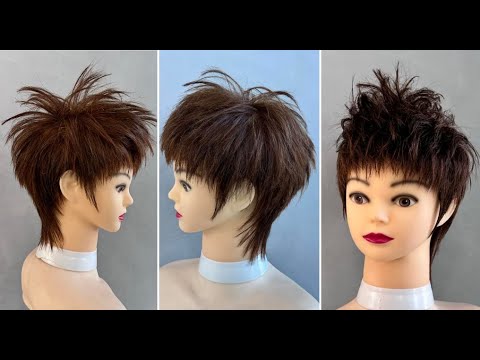 Creative Short Mullet Layered Haircut Tutorial With Best Short Hair Cutting Techniques