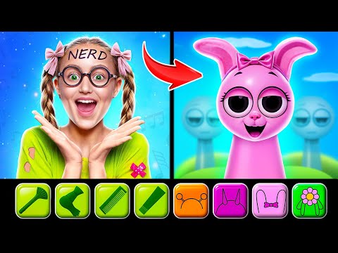 PINKI PINK Extreme Makeover! Incredibox Sprunki Transformation in Real Life!