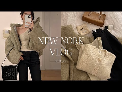 New York vlog🗽Winter Outfit Idea | Fashion Haul | Christmas Vibe | The Best Pizza [Eng sub]