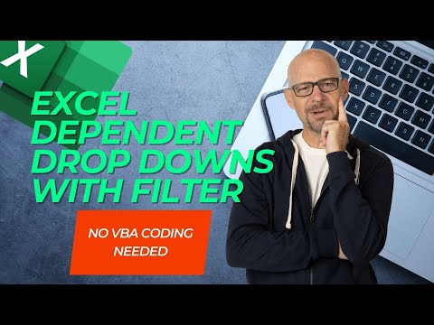 Excel Dependent Drop Downs with FILTER