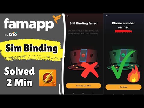 Fam App Sim Binding Problem Solved Using Super Trick ✅ Fampay Account Verified 😍 Fampay New Update 😊