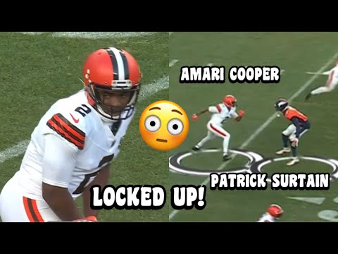 Amari Cooper ‘LOCKED UP’ Vs Patrick Surtain II 🔥👀 Broncos vs Browns 2023 highlights (WR vs CB)