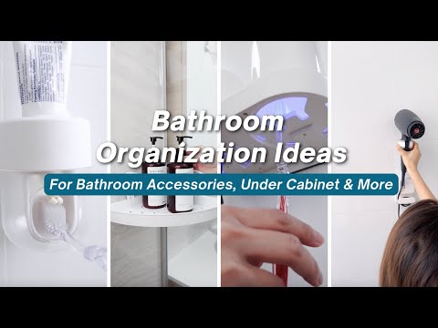 10 Bathroom Organization Ideas | For Bathroom Accessories, Under Cabinet & More #bathroomorganizer