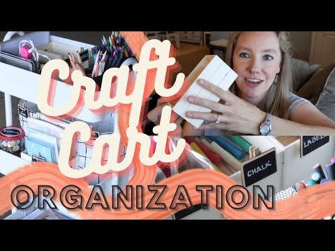 Craft Cart Organization Ideas | 3 Tier Rolling Cart | Clean Mama Monthly Focus: Organizing Systems