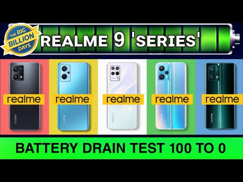 realme 9 series' Battery Drain Test 100 to 0 | Don't miss this Smartphone in this Big Billion Days