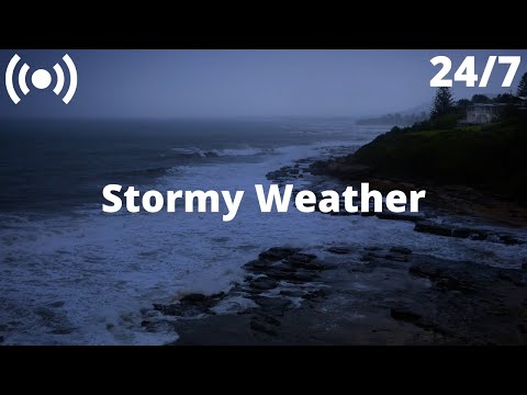 Ocean Thunderstorm Sounds | Stormy Sea Waves, Heavy Rain & Rolling Thunder Sounds for Sleeping FAST