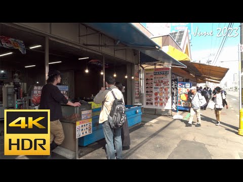 [4K HDR] 札幌場外市場を散策 / Strolling around Sapporo Jogai Shijo Shopping Mall (Hokkaido, Japan)