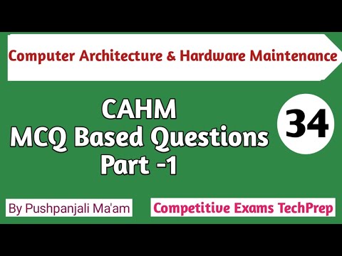 CAHM MCQ based Questions || Computer Architecture & Hardware Maintenance in Hindi