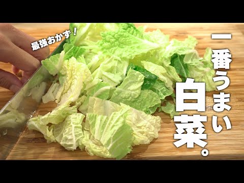 【白菜レシピ】材料2つ！一番おいしい食べかた！簡単中華