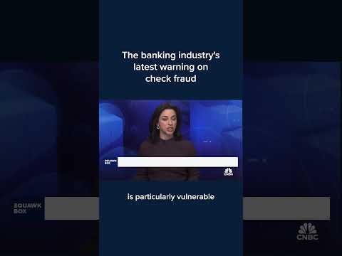 The banking industry's latest warning on check fraud