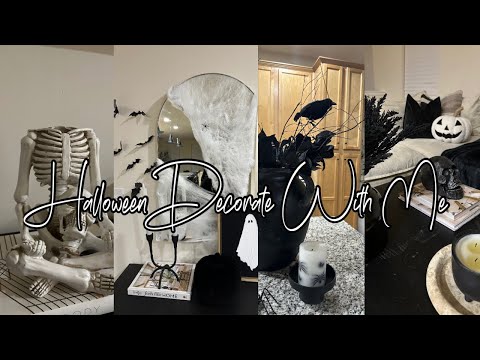 HALLOWEEN DECORATE WITH ME 2024 | HALLOWEEN DECORATING IDEAS | NIGHT TIME DECORATING