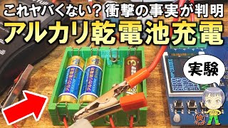 衝撃の事実が判明！アルカリ乾電池の充電実験をご紹介します！