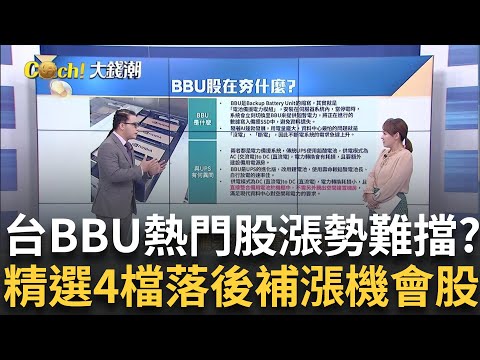 台股火熱族群BBU股是什麼? 熱門股漲什麼怎挑機會股? 順達.AES-KY漲該追嗎? 精選四檔落後個股可觀察｜王志郁 主持｜20241208| Catch大錢潮