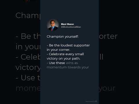 How to Champion yourself?  #motivation