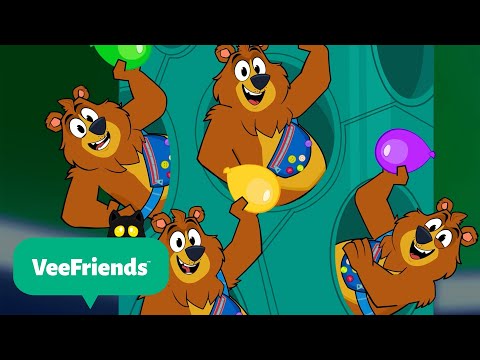 Color Water Balloon Challenge  | @VeeFriendsCartoons  | Kids Cartoons | Party Playtime!