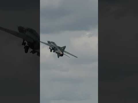 MiG-23 Flogger Takeoff - EAA AirVenture 2023