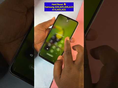 How to hard reset samsung A04,A05,A06,A25,A15,A03,A32 - pattern unlock #shorts