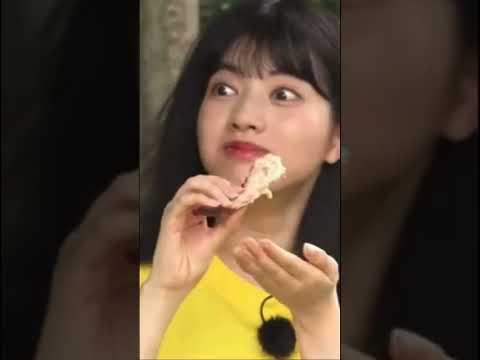 海老を食べる姿が可愛い林瑠奈