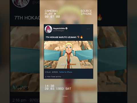 7th hokage Naruto uzumaki 🐐🔥 #naruto #shorts