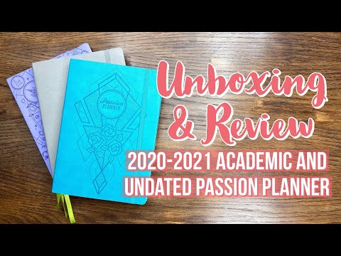 New Academic Passion Planner! Unboxing & Review