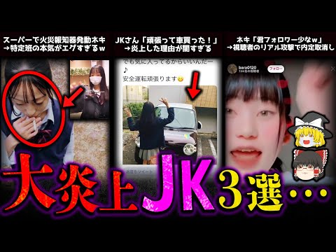 【ゆっくり解説】大大炎上したJKさん３選‼日本国民が黙ってない！