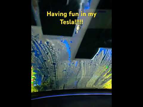 Everything is more fun in a Tesla - even the car wash!