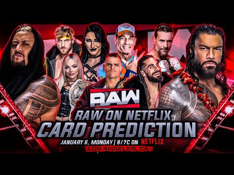 WWE RAW Netflix Debut Match Card Predictions | Wrestle Freakin