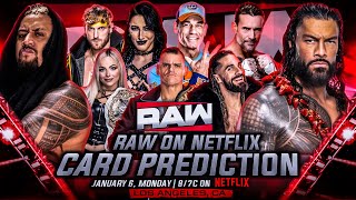 WWE RAW Netflix Debut Match Card Predictions | Wrestle Freakin