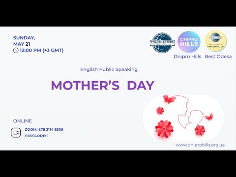 "Mother's Day" - English Public Speaking meeting, May 21, 2023