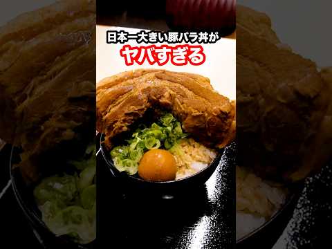 日本一大きい豚バラ丼が流石に常軌を逸しててヤバい#shorts