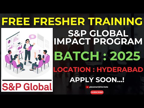 FREE Training Program at S&P Global | Software Engineer | Freshers Guide to IT Careers 2024