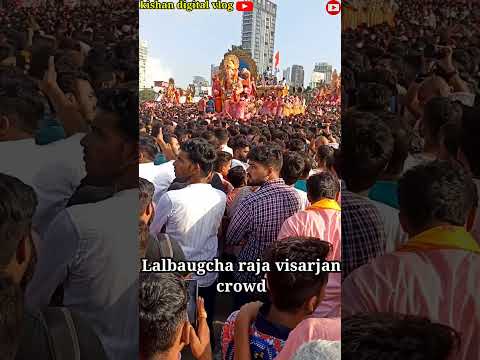 Mumbai Ganpati visarjan live 2024 || lalbaugcha raja live visarjan 2024 || lalbaugcha raja Crowd ||🙏