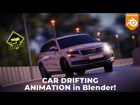 CAR DRIFTING ANIMATION in Blender | Car Animation Blender | 3D Car Animation | Blender