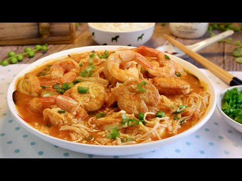 Super Easy Tomato Shrimp Egg Tofu  番茄蝦蛋豆腐 Chinese Tofu w/ Mushroom & Prawn Recipe / Tau hu • Tahu