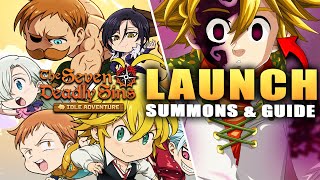 GLOBAL LAUNCH!!! DAY 1 GUIDE & SUMMONS!!! (Seven Deadly Sins: Idle Adventure)