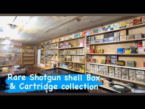 Massive Rare Shotgun Shell Boxes & Cartridges found Paper Brass Aluminum Robin Hood Vintage Ammo