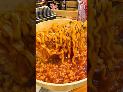 Korean Noodles with All Buldak Sauce