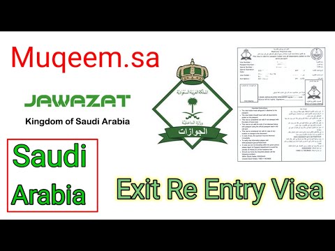 Exit Re Entry Visa / Saudi  Re Entry Visa Kaise Check Karen / How To Check Exit Re Entry Visa Status