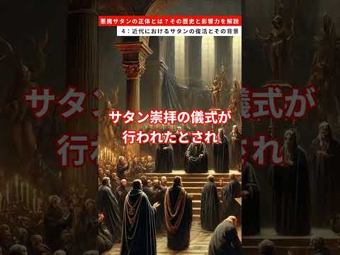 悪魔サタンの正体とは？その歴史と影響力を解説　4：近代におけるサタンの復活とその背景 #雑学 #サタン #オカルト #神秘主義