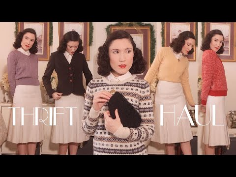 Everyone Is Decluttering So I went To The Thrift Store: Vintage Inspired HAUL | Carolina Pinglo