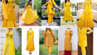 #Lastest yellow kurti design 2022/Hadi ceremony kurti design / yellow colour suit design