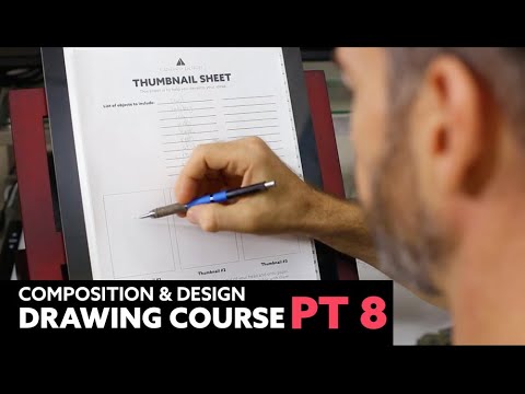 Composition and Design Drawing Course - Thumbnails and Planning (Part 8)