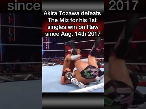 Akira Tozawa Beats the Miz, First Raw Singles Win in 2199 Days | #WWE #Shorts