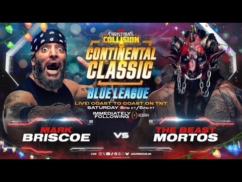 AEW Collision Mark Briscoe vs The Beast Mortos Continental Classic (SIM)