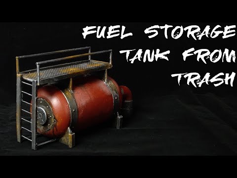 Terrain From Trash - Industrial Fuel Storage Tank - Warhammer 40K, Kill Team, Necromunda