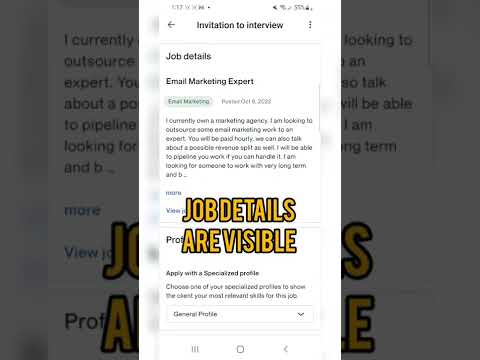 How to find Job Invitations on Upwork (Mobile APP)