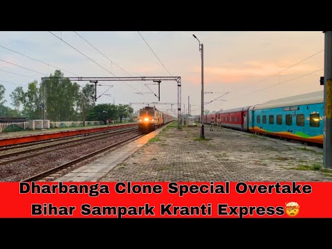 Darbhanga Clone Special Overtaking Bihar Samapar Kranti Express🤯