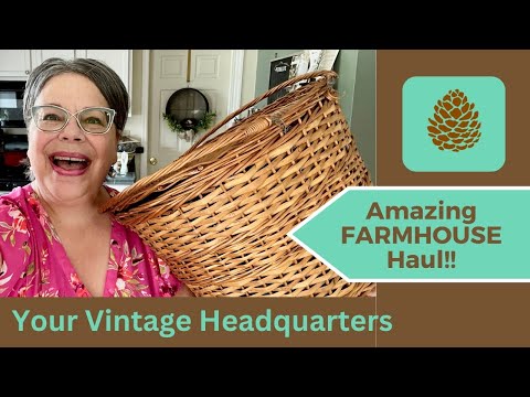 Farmhouse Vintage & Antiques! THRIFT SHOP   ESTATE SALE   FLEA MARKET HAUL!!