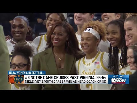 No. 3 Notre Dame cruises past Virginia 95-54