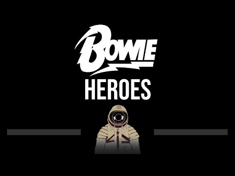 David Bowie • Heroes (CC) (Upgraded Video) 🎤 [Karaoke] [Instrumental Lyrics]